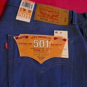 New 501 Levi’s